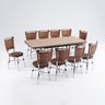 Conjunto Sala de Jantar Mesa Elástica com 10 Cadeiras Fort Brastubo - 2