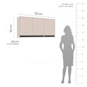 Ver imagem 3 de Armário Aéreo 120cm com 3 Portas 250006 Koya Politorno Moveis