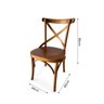 Cadeira X para Sala de Estar em Madeira Maciça - 5