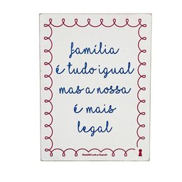 Quadro Box Familia Igual Amanha Te Conto Um Segredo 15x20 - 2
