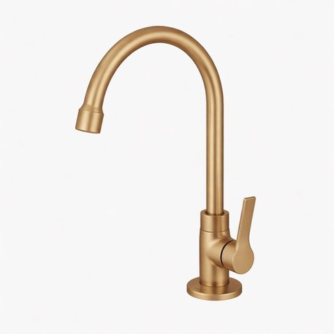 Torneira Lavatório Bancada Australis 27358 Meber - Dourado