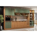 Ver imagem 5 de Armário Aéreo P/ Cozinha Vibra T647 C/ 3 Portas (1 C/ Vidro) 80cm Canela/grafite Lacca -