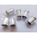 Ver imagem 7 de Kit 8 Pés para Cama Box Sofá Móveis 6cm Lis Cromado