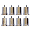 Ver imagem 1 de Kit 8 Pés para Cama Box Sofá Móveis 6cm Lis Cromado