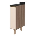 Ver imagem 1 de Balcão com Tampo 1 Porta MDF 20 cm Kali 1679622 Carvalho Toq Off White Nicioli