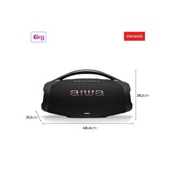 Caixa de Som Boombox Plus Aiwa Bbs-01b 200w Bt 30h Ip66 Usb - 10