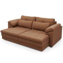 Ver imagem 7 de Sofá Retrátil para Sala de Estar 2 Lugares 175cm Riza S03 Couro Soft Mel - Lyam Decor