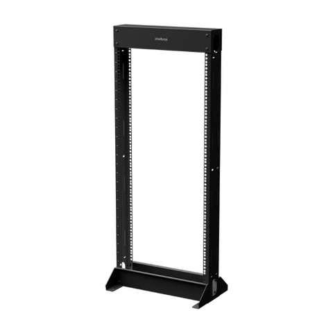 Rack Aberto 19 24u X 515 Mm Intelbras - para Piso - Preto - Rt 24