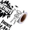 Papel de Parede Adesivo Teen Fortnite Branco e Preto - 5