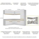 Ver imagem 5 de Cozinha Completa De Canto Mp2101 Com Armário E Balcão Branca