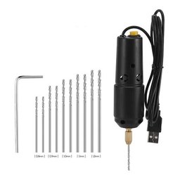 Mini Furadeira Usb Portátil Artesanato Resina Madeira Jóias - 2