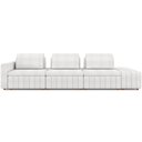 Ver imagem 3 de Sofá Ilha com Puff para Sala Living 365cm Amber M03 Bouclê Branco - Lyam Decor