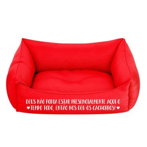 Kit Pet Com Cama Cachorro Gato M 57X37 Deus Deu Cachorros