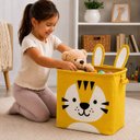 Ver imagem 6 de Cesto Organizador Infantil Dobrável para Brinquedos e Roupas [Amarelo]