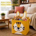 Ver imagem 5 de Cesto Organizador Infantil Dobrável para Brinquedos e Roupas [Amarelo]