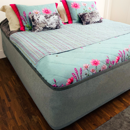Saia Cama Box Cinza Claro - 2