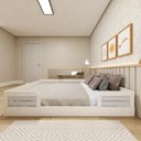 Ver imagem 4 de Cama Montessoriana Casal Infantil Lua Branco/Cinza Cristal