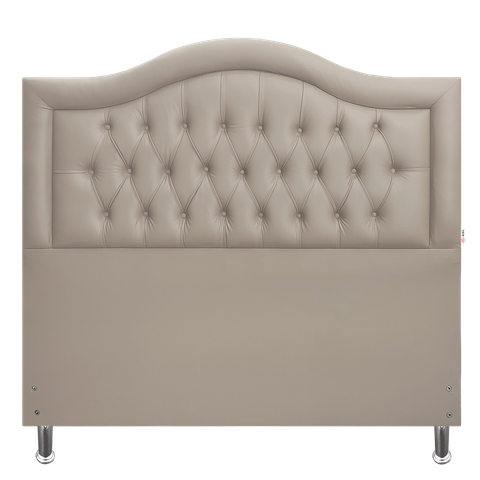 Cabeceira Queen Estofada Capitonê Provençal Corano Bege 160 X 120 Rbl