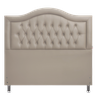 Cabeceira Queen Estofada Capitonê Provençal Corano Bege 160 X 120 Rbl - 1