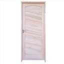 Ver imagem 3 de Kit Porta de Madeira Maciça Topázio Eucalipto 210x82cm Batente 14cm Abertura Direita Uniporta
