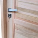 Ver imagem 5 de Kit Porta de Madeira Maciça Topázio Eucalipto 210x82cm Batente 14cm Abertura Direita Uniporta