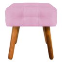 Ver imagem 6 de Puff Decorativo Pés Palito Karen Suede Rosa - Gran Belo
