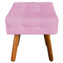 Ver imagem 7 de Puff Decorativo Pés Palito Karen Suede Rosa - Gran Belo