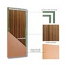 Porta de Madeira Sarrafeada 210x90cm Friso 12 Jb Portas - 4