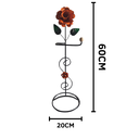 Ver imagem 2 de Porta Papel Higiênico 1 Rolo de Chão em Ferro com Rosa:laranja