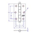 Ver imagem 2 de Kit 24 Dobradiça F.l.o. Porta / Janela Pino Bola 3 X 2,5"
