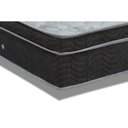 Ver imagem 2 de Cama Box Baú King: Colchão Molas Ortobom Nanolastic Light + Base Crc Suede Black(186x198)