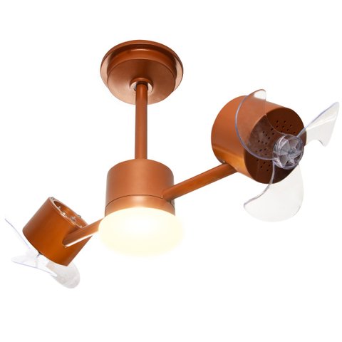Ventilador de Teto Treviso Infinit Led Cobre Controle Remoto