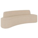 Ver imagem 1 de Sofá 3 Lugares para Sala de Estar Living 210cm Koane D06 Linho Marfim - Mpozenato