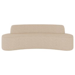 Sofá 3 Lugares para Sala de Estar Living 210cm Koane D06 Linho Marfim - Mpozenato - 6