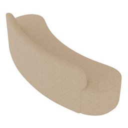 Sofá 3 Lugares para Sala de Estar Living 210cm Koane D06 Linho Marfim - Mpozenato - 3