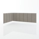 Ver imagem 5 de Cabeceira Lateral p/ Cama Solteiro 90x1.90x55 - Riscadinha Infantil - Suede Areia