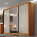 Ver imagem 4 de Guarda Roupa Casal Lôgan 3 Portas 1 com Espelho 6 Gavetas Cinamomo Fendi - Novo Horizonte