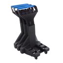 Ver imagem 4 de Carrinho de Compras Preto com Cestos D-500 12kg Removíveis Azul - Dellaplast
