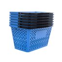 Ver imagem 5 de Carrinho de Compras Preto com Cestos D-500 12kg Removíveis Azul - Dellaplast