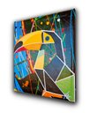 Ver imagem 7 de Quadro Figurativo Decorativo em Acrílico Pintado a Mão de Tucano Estilizado em Formas Geométricas