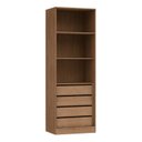 Ver imagem 2 de Cristaleira 2 Portas Reflectas com LED em MDF Marrom