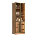 Ver imagem 6 de Cristaleira 2 Portas Reflectas com LED em MDF Marrom