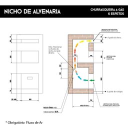 Churrasqueira Gourmet a Gás Natural 6 Espetos Rotativos 127v Age Titan - 4