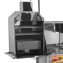 Ver imagem 3 de Carrinho 3 em 1 Cefaz Hot Dog, Lanche e Churrasco Luxo Inox Rodas Maciças e Toldo Lc11m/t