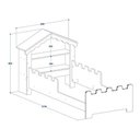 Ver imagem 4 de Cama Casa Juvenil Magia Branco/rosa - Rosa