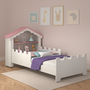 Ver imagem 2 de Cama Casa Juvenil Magia Branco/rosa - Rosa
