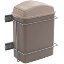 Ver imagem 1 de Lixeira de Cozinha Deslizante 8,8L de Embutir com Corrediça Lateral Giosul Cinza