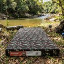 Ver imagem 2 de Colchonete Acampamento Camping Colchão Retiro Portátil Solteiro Espuma D20 4x88x188cm - Verde