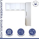 Ver imagem 2 de Lavanderia Guarulhos 1 Arm Multiuso e 2 Aéreos Kaiki Móveis Branco