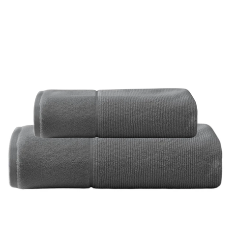Jogo de Toalhas Cinza Performance Zero Twist – Banho e Rosto